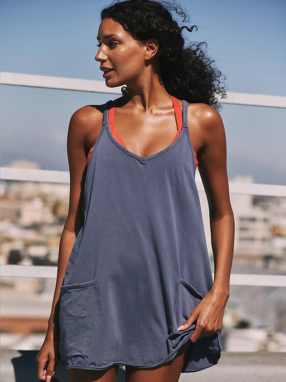 Free People Movement Hot Shot Mini Dress, M